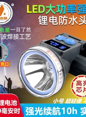 特铭量4628头灯强光户外头戴式手电锂电超亮远射夜钓小号防水矿灯