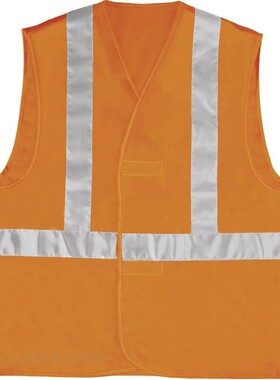 代尔塔404402 背心荧光安全反光背心代尔塔防护服单位 橙色