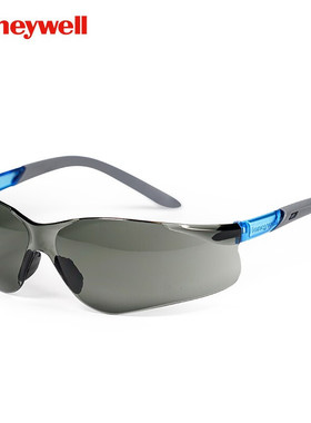 霍尼韦尔300311防护眼镜S300A蓝灰镜片骑行防风防沙安全户外劳保