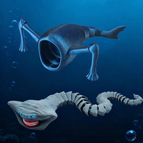 玛雅MAJA深海迷航海怪巨兽死神利维坦巨怪兽食海者儿童玩具模型