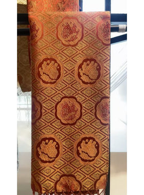 新品礼品南京云锦研究所吉祥云锦羊毛紫灰色云锦盘扣精品披肩现货