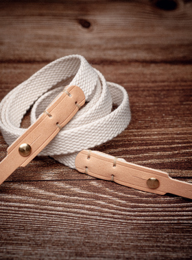 手工定制帆布牛皮相机背带微单肩带中画幅双反胶片机真皮复古挂带