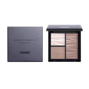NOVO三色修容盘高光一体盘腮红鼻影眼影三合一侧阴影哑光提亮