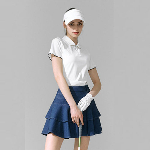 丹瑞春夏新款瑜伽服POLO女运动上衣短袖专业高尔夫网球服运动上衣