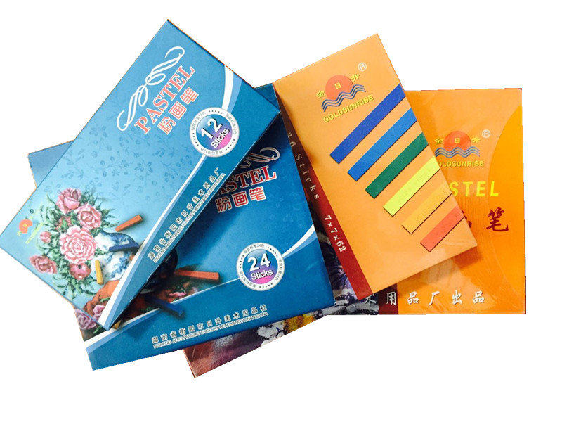 金日升粉画棒12/24/36色粉笔