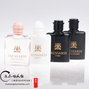 Trussardi杜鲁萨迪/楚萨迪Uomo风华酷黑雅逸玫瑰男香女香水Q版7ml