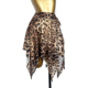 拉丁舞网纱豹纹臀巾女成人系带半身裙训练功服跳舞围裙瑜伽遮屁帘