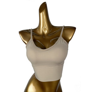 拉丁舞练功服女成人吊带背心式美背上衣专业舞蹈运动内衣抹胸文胸