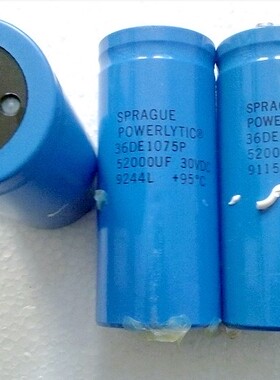 SPRAGUE 美国思碧 36DE 30V 52000UF 螺丝脚电容 大容量电容