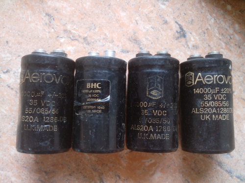 拆机英国原装BHC ALS20A系列 35v 14000uf 螺丝脚发烧滤波电容