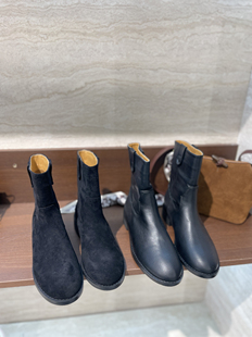 舒适百搭简约复古切尔西靴英伦风小皮鞋 圆头短靴77100.B17