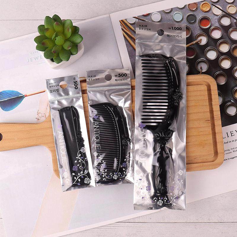 韩国本土复古化妆梳大号便携梳折叠尖尾梳韩式雕刻花纹梳宽齿直发,家庭/个人清洁工具,梳子/化妆梳/按摩梳,淘宝优惠券,粉丝福利购,淘宝优惠卷