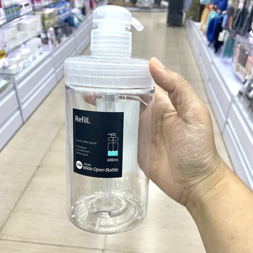 日本进口按压式分装瓶宽口