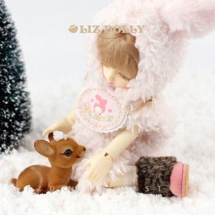 yosd【暖暖】冬靴长靴鞋子雪地靴卡肉6分bjd娃鞋 素体bjd娃娃