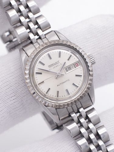 瑞士得其利银针全自动机械女手表