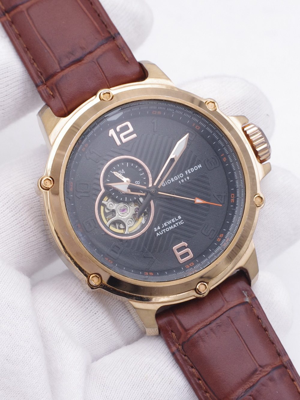 二手意大利原装正品乔治菲登giorgio fedon全自动机械男古董手表