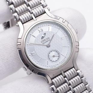 二手瑞士原装正品英纳格ENICAR超薄石英男士古董老手表980.30.33M