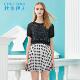新品 女装 波点印花两件套修身 秋水伊人夏装 显瘦洋装 H201