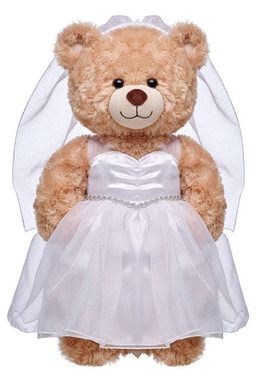 洋娃娃抱抱熊泰迪熊Duffy达菲熊毛绒玩具公仔玩偶衣服婚礼服婚纱