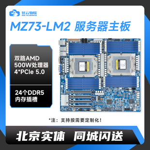 LM2主板 CPU 可搭配双路AMD 9755 按需定制服务器 9965 技嘉MZ73