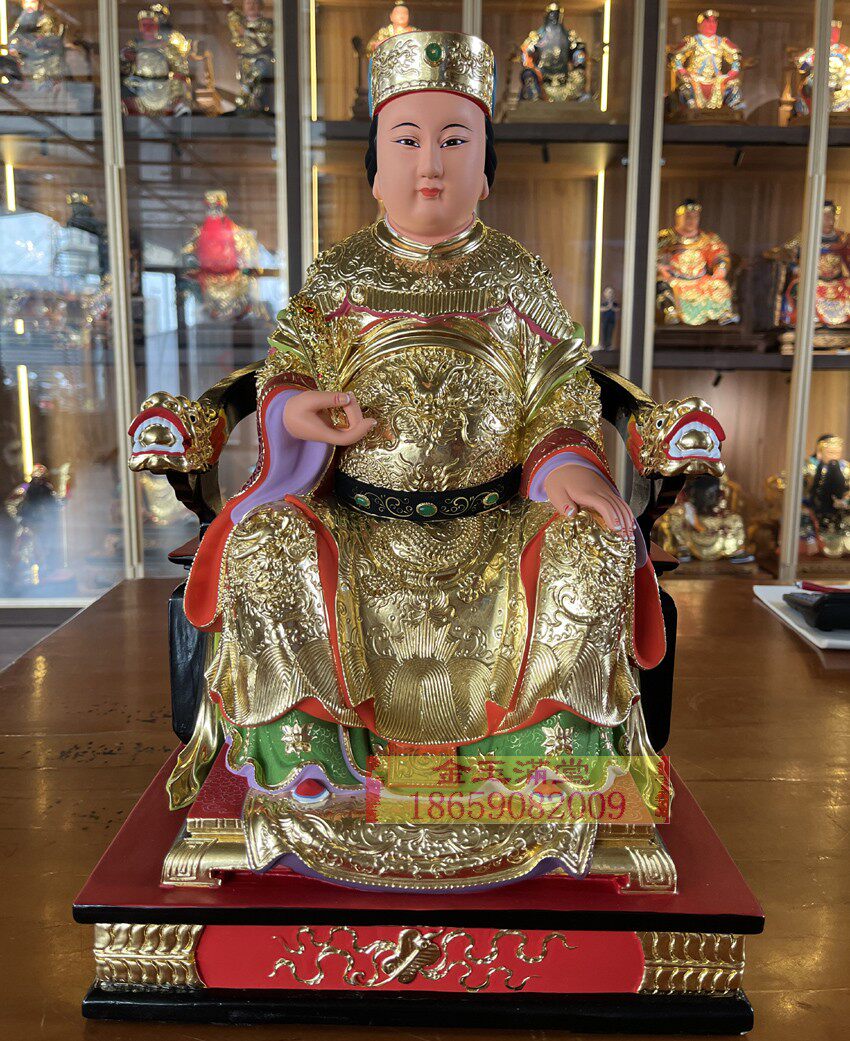 海神娘娘木雕妈祖天上圣母樟木