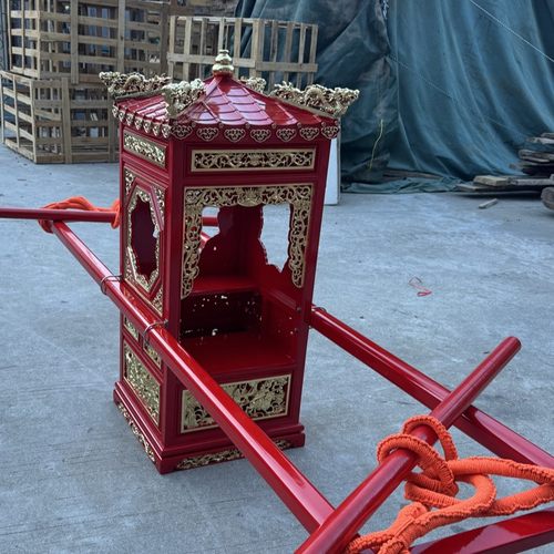 四人小型轿子神明出巡迎神佛轿