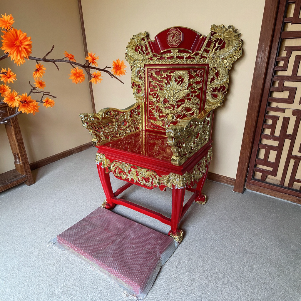 五龙太师椅加高乩童扶乩座椅神椅
