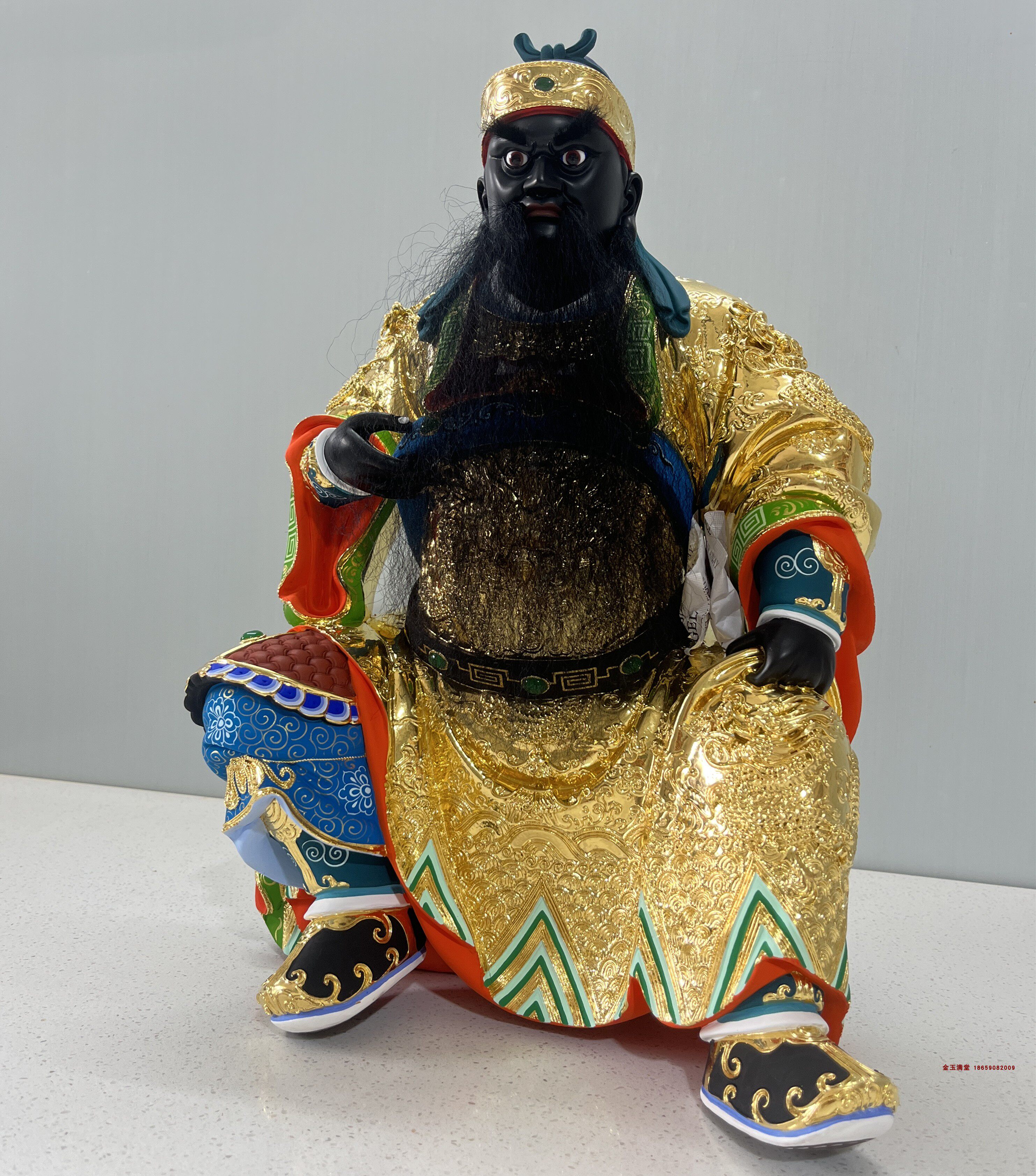 池王五府千岁神明金身池梦彪玄关摆件代天巡守王爷供奉佛像定制