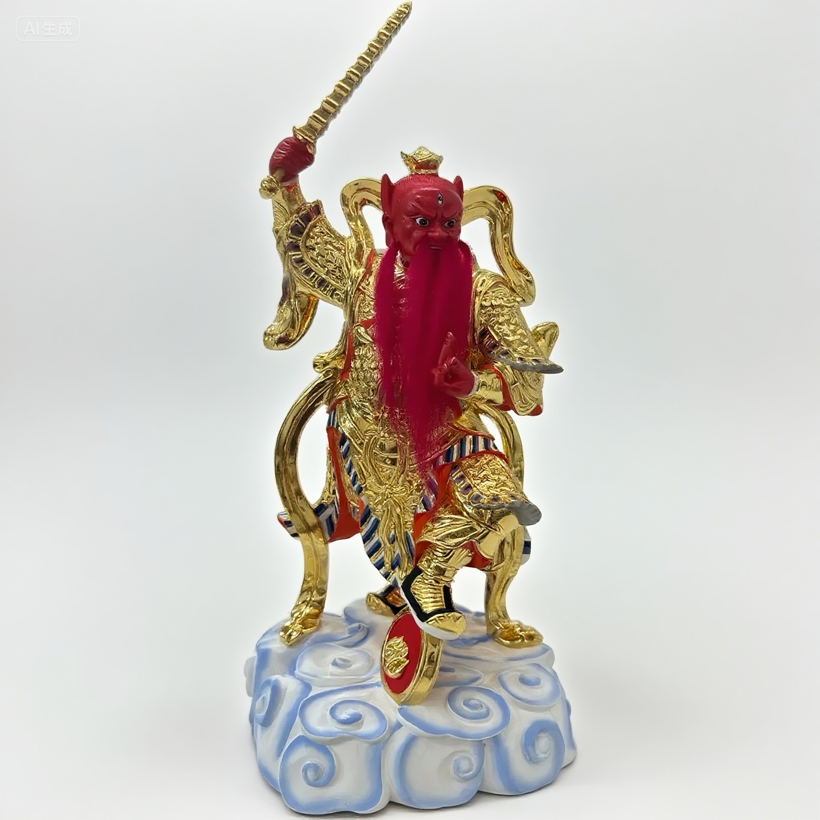 站身王灵官王天君站像三眼神像