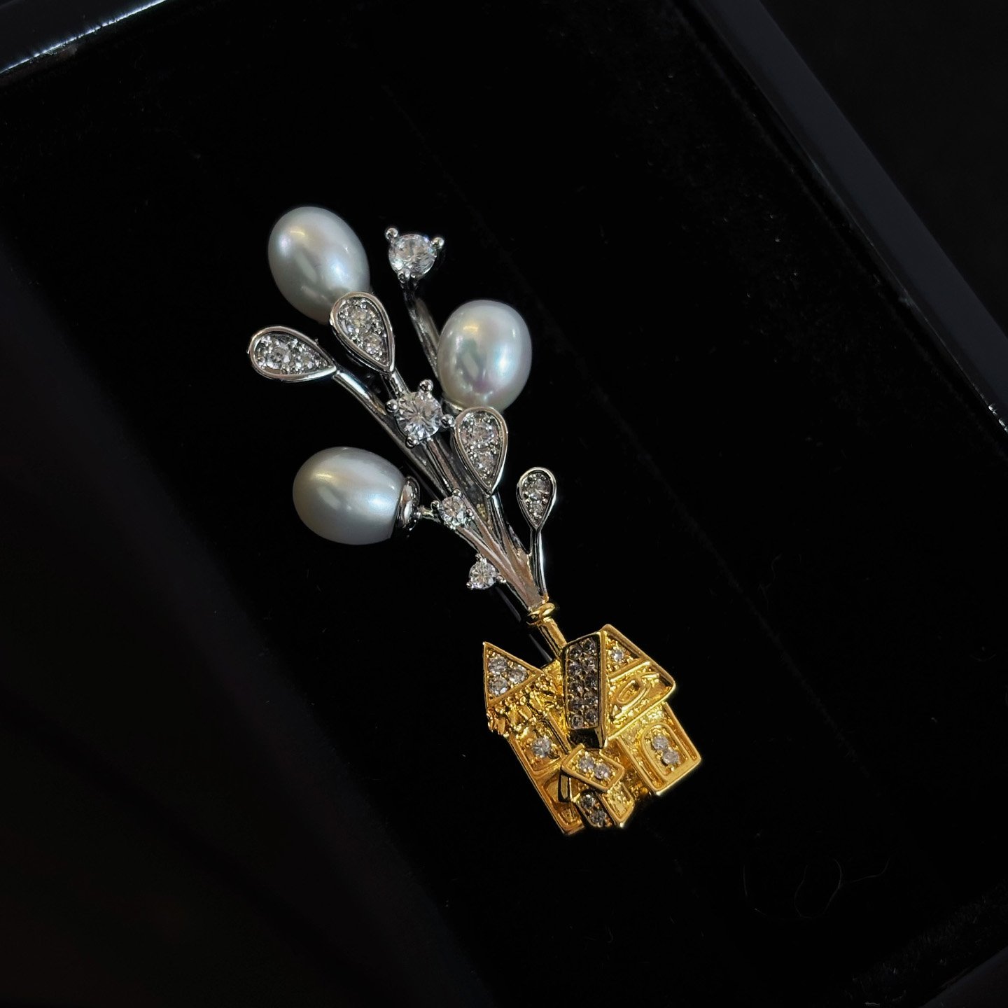 维多利亚童趣飞屋环游星球胸针