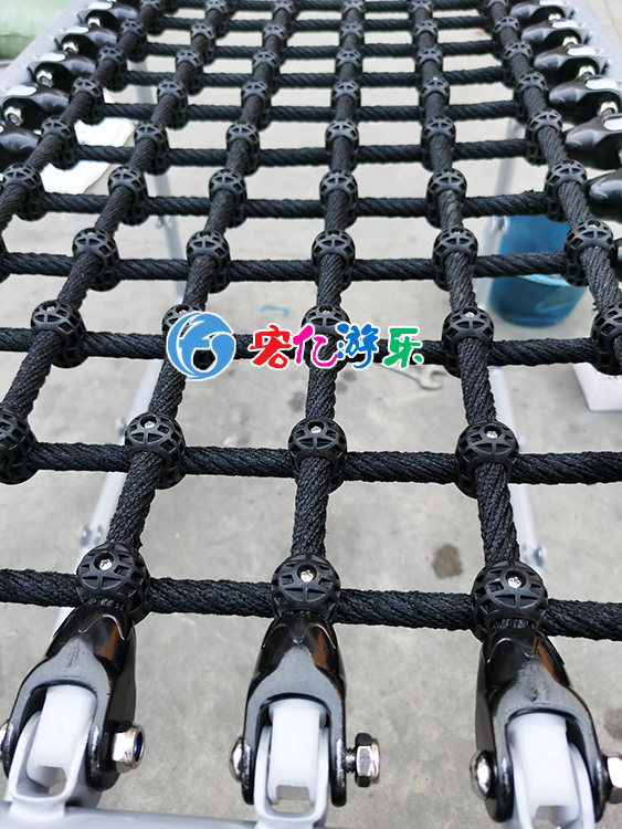 十字扣攀爬网爬网扣绳子固定扣图片