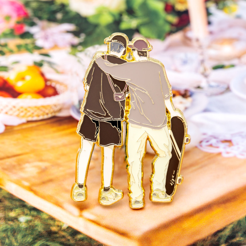 肖战王一博周边博君一肖同款胸针Summerdate今夏有约徽章饰品配饰
