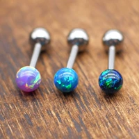 Titanium Steel Australia Treasure Littiper из нержавеющей стали серьги опал