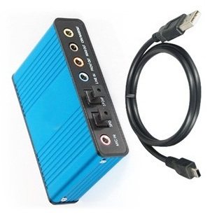笔记本台式机USB外置光纤电脑声卡网络混音混响硬件笔记本5.1声道