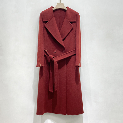 羊毛呢外套中长修身显瘦羊绒大衣