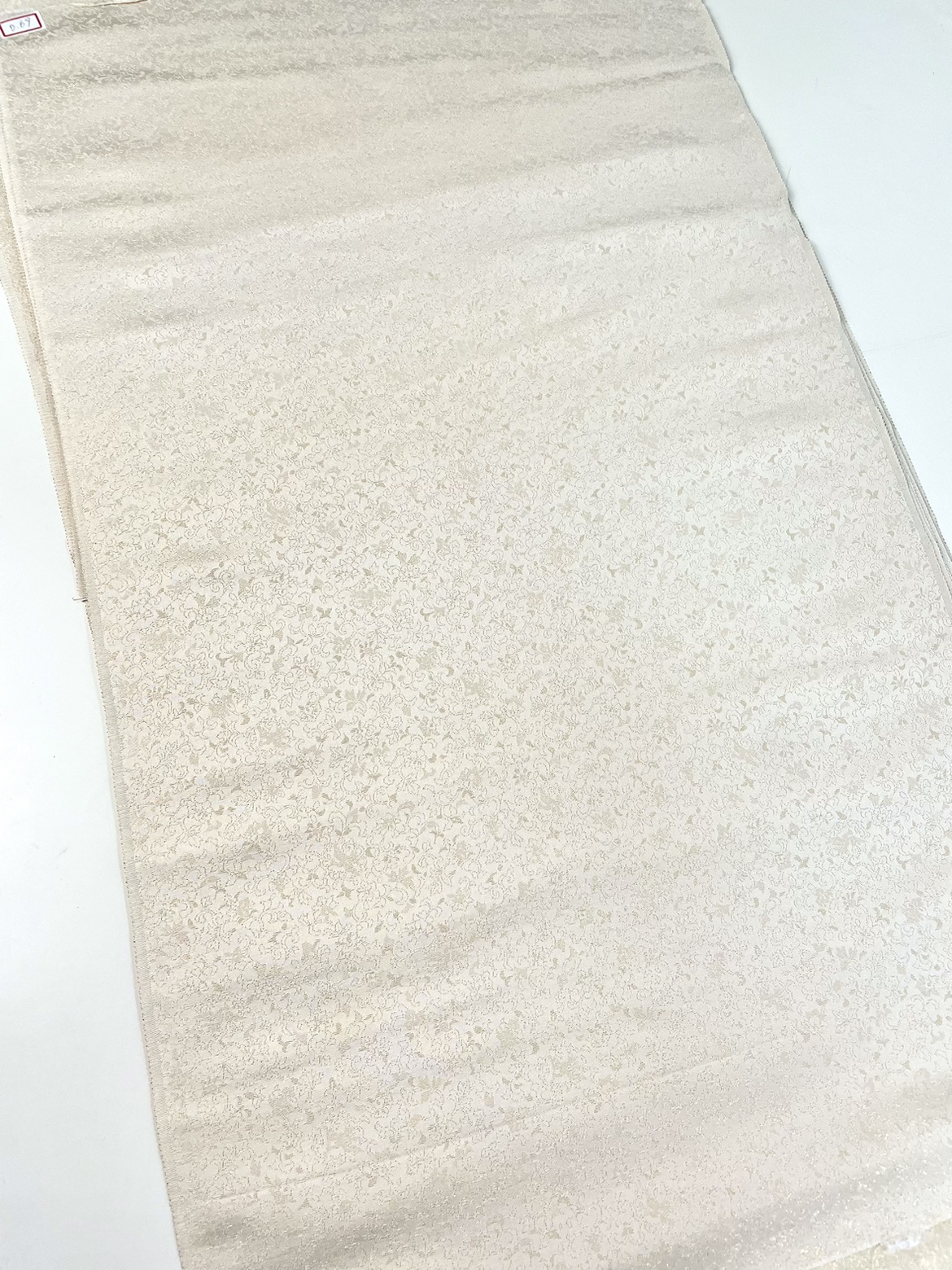 幽人梅谷|日本正绢反物唐草花金通正娟布料真丝手工口金娃衣面料