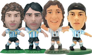 Microstars球星公仔-阿尔梅达/克雷斯波/艾马尔/阿亚拉(阿根廷)