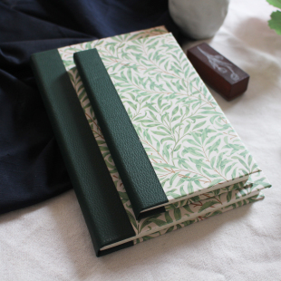 a6a5硬壳手账本盖章本大容量方格笔记本记事本打卡本线装本空白本