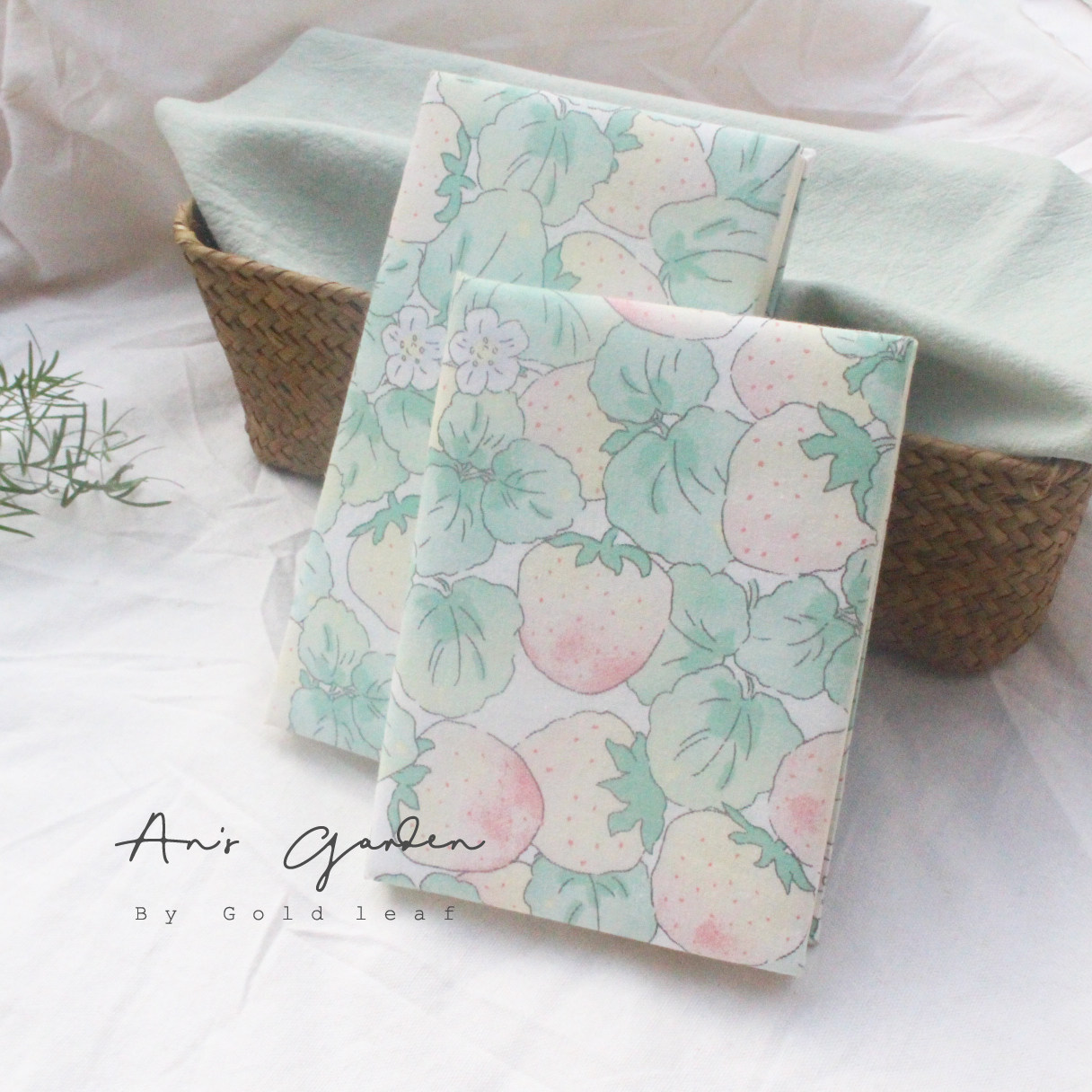 布艺a6slim线装本花间兔子印花