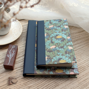 a6a5盖章手账本非书衣大容量空白打卡笔记本记事本布面本子空白本