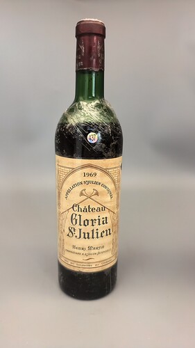 法国波尔多歌丽雅酒庄1969年437