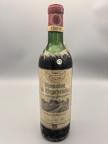 1969年波尔多超级红葡萄酒知名酒商Cruse & Fils Frères出品478