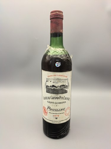 1978年宝嘉龙古堡Château Grand-Puy-Lacoste五级庄红酒（23）