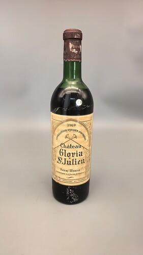 1969年（歌丽雅酒庄）干红葡萄酒法国波尔多左岸的圣朱利安259