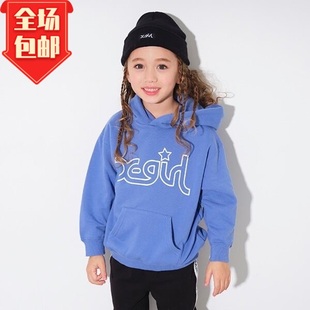 日本高端潮牌克莱因蓝xgirl全棉加厚毛圈风帽衫卫衣外贸原单包邮