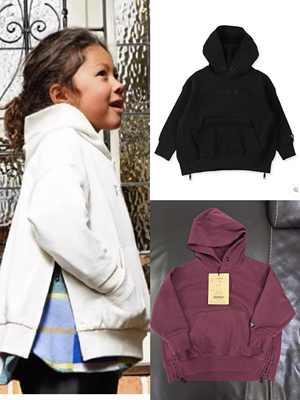 24秋冬新款Fith男女儿童亲子装连帽卫衣外套上衣潮牌童装