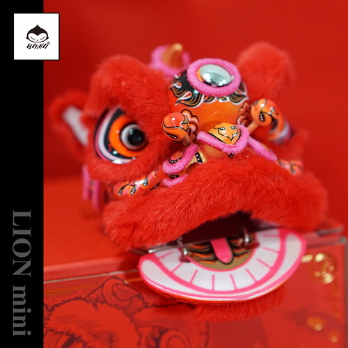 BUHU国潮新年醒狮小神兽摆件