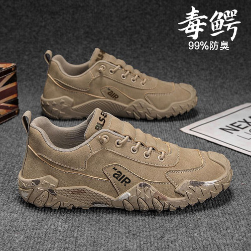 男鞋春秋季新款薄底防滑一脚蹬开车鞋上班工作轻便软底劳保工装鞋