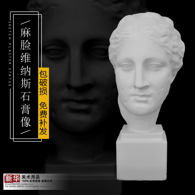 麻脸维纳斯 石膏像教具模具素描静物写生美术头像胸像