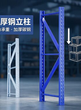 配件-2.5米/2米/1.5米立柱增加自由组合置物架中型/轻型仓储货架